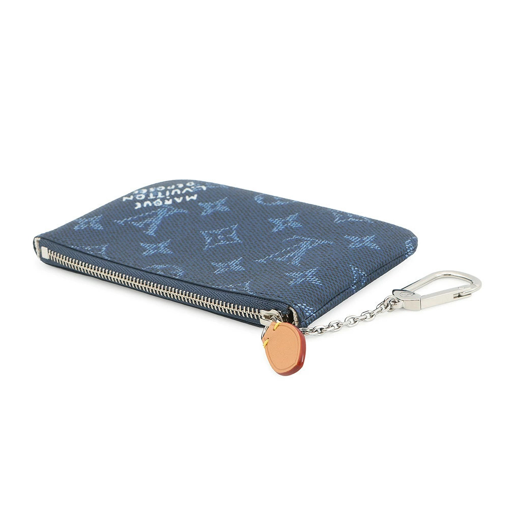 Louis Vuitton Monogram case Heritage coin Wallet Pochette Purse Brown